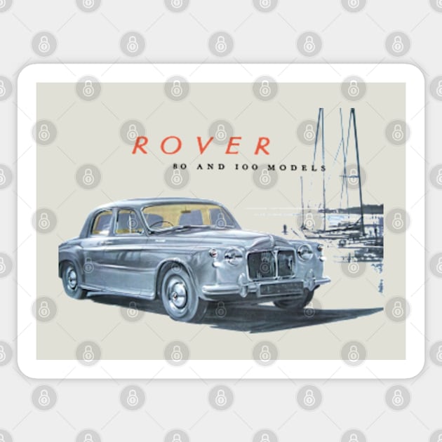 ROVER P4 80 and 100 - brochure Sticker by Throwback Motors